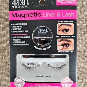 Ardell Magnetic Liner & Lash Kit Glue Free Magnetic Gel Liner 110 Lash Style New